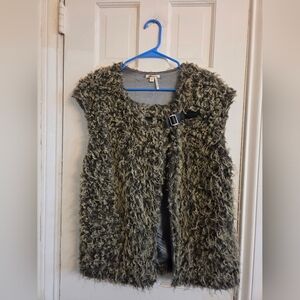 Marineblu Textured Greenish Gray Sweater Vest